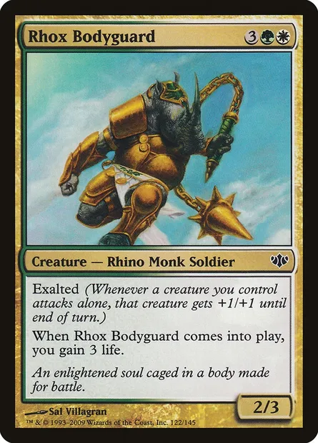 Rhox Bodyguard, Magic card CON 122 — Conflux set