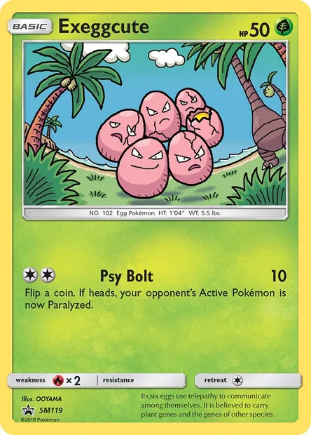 Exeggcute, Pokémon card SM 119 — SM Black Star Promos set