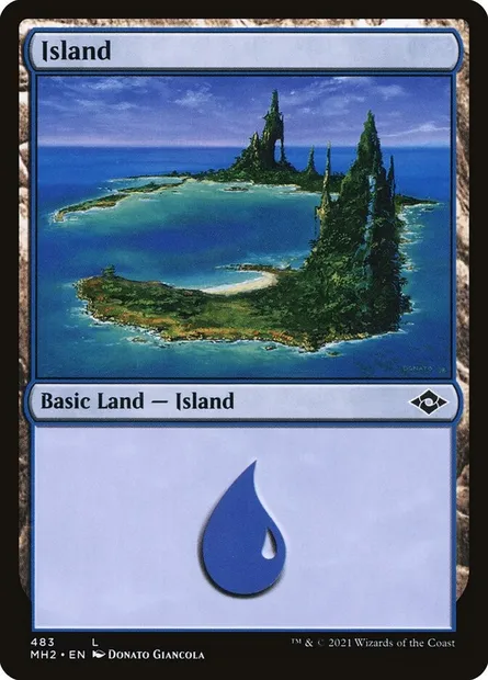 Island, Magic card MH2 483 — Modern Horizons 2 set