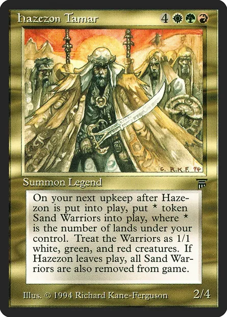 Hazezon Tamar, Magic card LEG 230 — Legends set