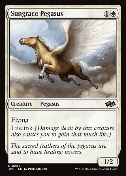 Sungrace Pegasus, Magic card J25 265 — Foundations Jumpstart set