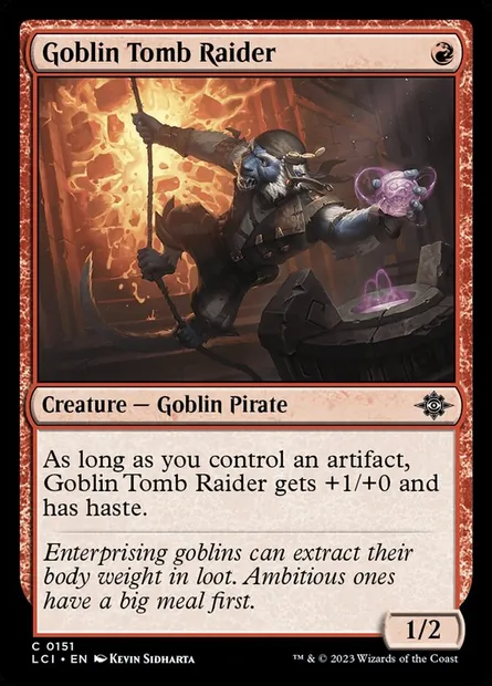 Goblin Tomb Raider, Magic card LCI 151 — The Lost Caverns of Ixalan set