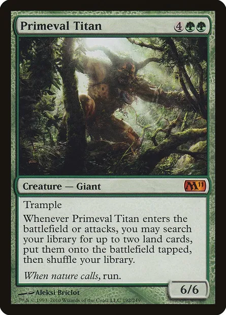 Primeval Titan, Magic card M11 192 — Magic 2011 set