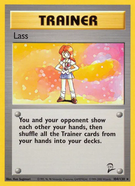 Lass, Pokémon card B2 104 — Base Set 2 set