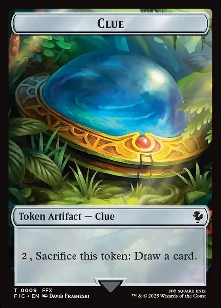 Clue, Magic card TFIC 9 — Final Fantasy Commander Tokens set
