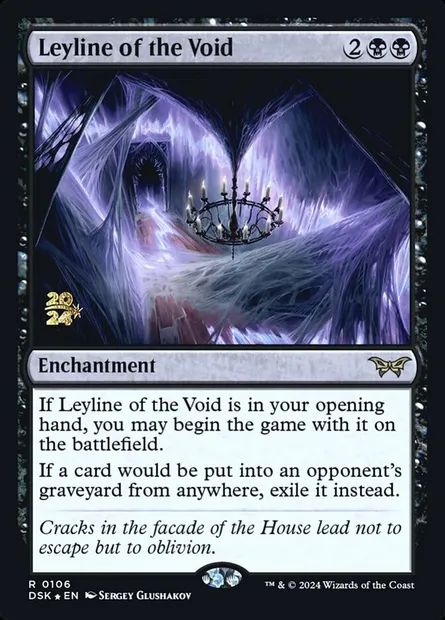Ligne ley du vide, carte Magic PDSK 106s — extension Duskmourn: House of Horror Promos