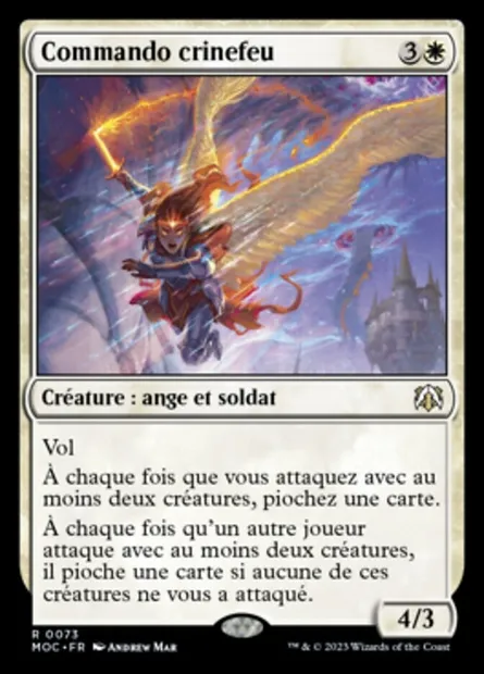 Commando crinefeu, carte Magic MOC 73 — extension March of the Machine Commander