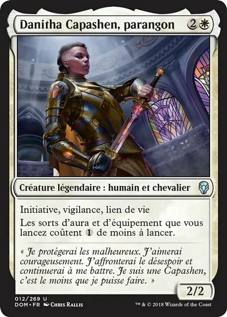 Danitha Capashen, parangon, carte Magic DOM 12 — extension Dominaria