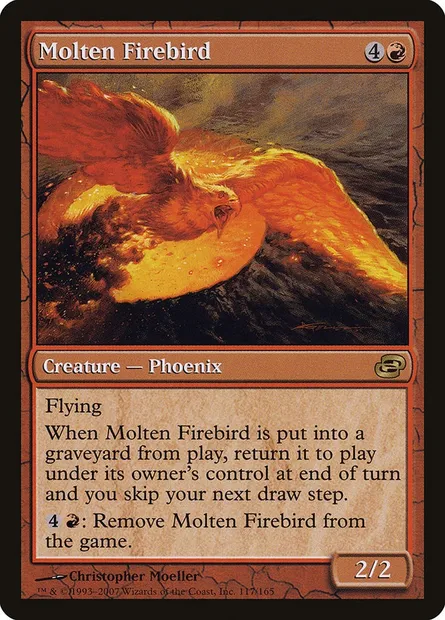 Molten Firebird, Magic card PLC 117 — Planar Chaos set