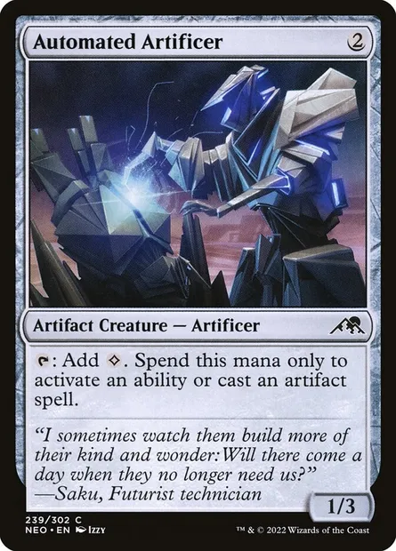 Automated Artificer, Magic card NEO 239 — Kamigawa: Neon Dynasty set