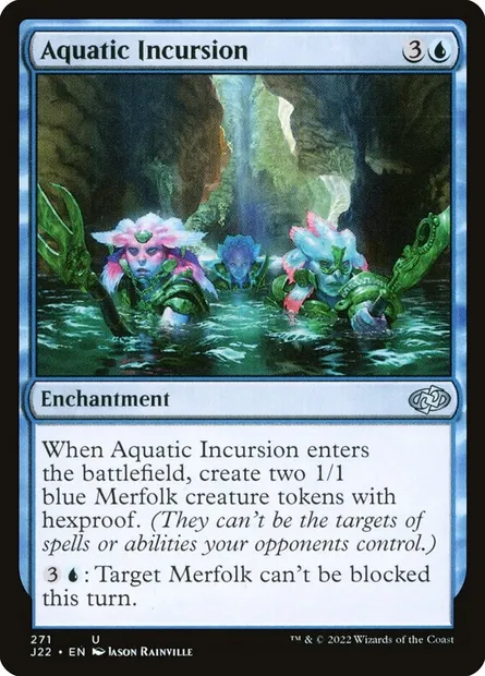 Aquatic Incursion, Magic card J22 271 — Jumpstart 2022 set