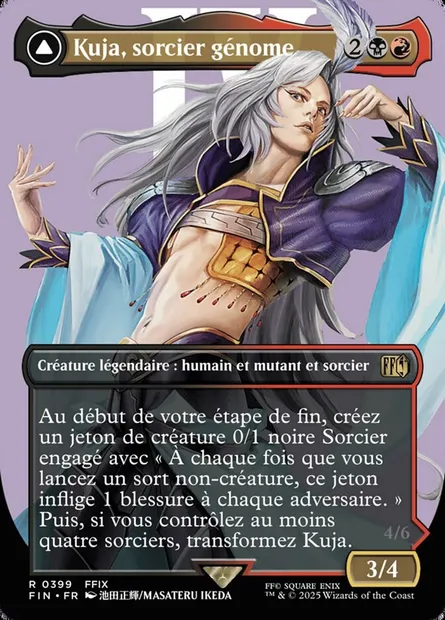 Kuja, sorcier génome // Kuja en transe, rebelle du destin, carte Magic FIN 399 — extension Final Fantasy