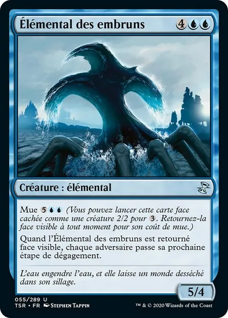 Élémental des embruns, carte Magic TSR 55 — extension Spirale Temporelle Remastered