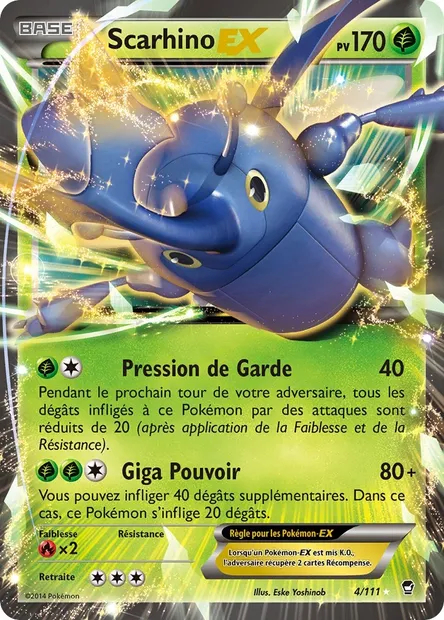 Scarhino EX, carte Pokémon FFI 4 — extension Poings Furieux