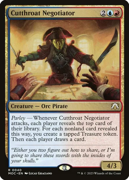 Cutthroat Negotiator, Magic card MOC 40 — March of the Machine Commander set