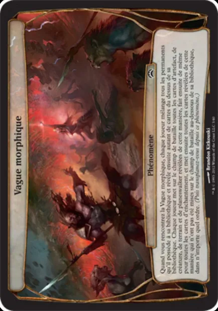 Vague morphique, carte Magic OPC2 3 — extension Planechase 2012 Planes