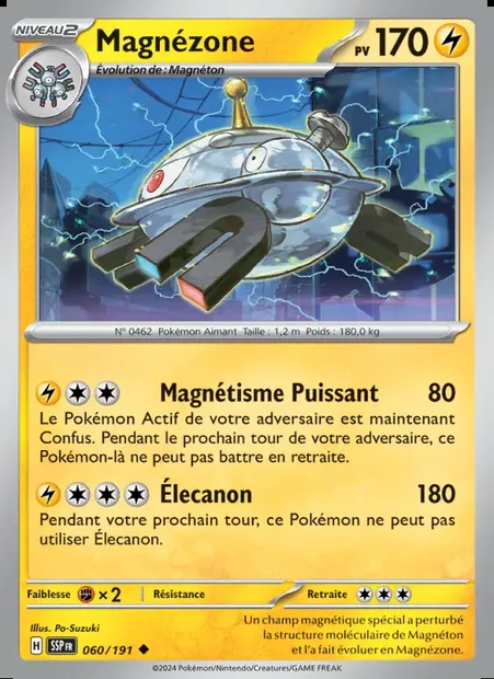 Magnézone, carte Pokémon SSP 060 — extension Étincelles Déferlantes