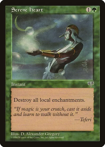 Coeur serein, carte Magic MIR 242 — extension Mirage