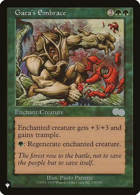 Gaea's Embrace, Magic card PLST USG-255 — The List set