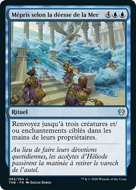 Mépris selon la déesse de la Mer, carte Magic THB 63 — extension Theros Beyond Death
