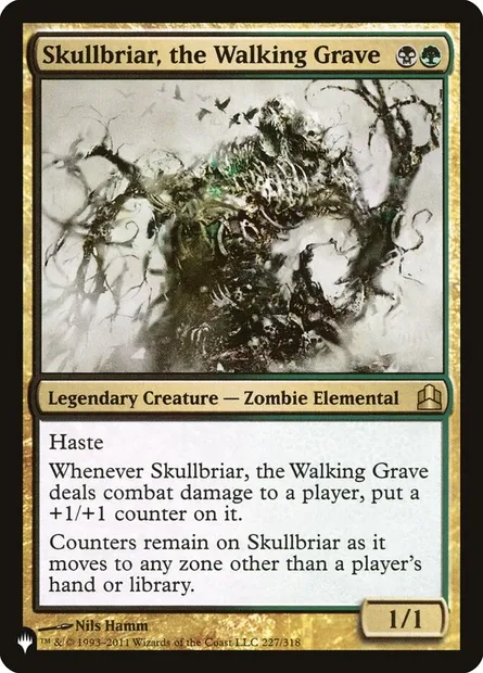 Skullbriar, the Walking Grave, Magic card PLST CMD-227 — The List set