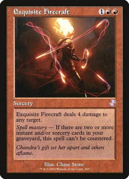 Exquisite Firecraft, Magic card TSR 343 — Time Spiral Remastered set