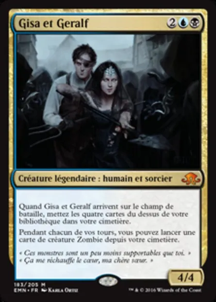 Gisa et Geralf, carte Magic EMN 183 — extension La lune hermétique