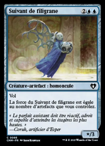 Suivant de filigrane, carte Magic CMM 95 — extension Commander Masters