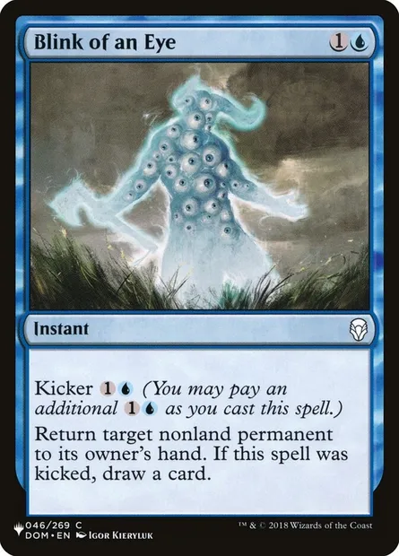 Blink of an Eye, Magic card PLST DOM-46 — The List set