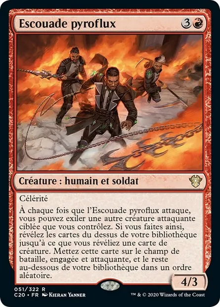 Escouade pyroflux, carte Magic C20 51 — extension Commander 2020