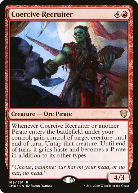 Coercive Recruiter, Magic card CMR 169 — Commander Legends set