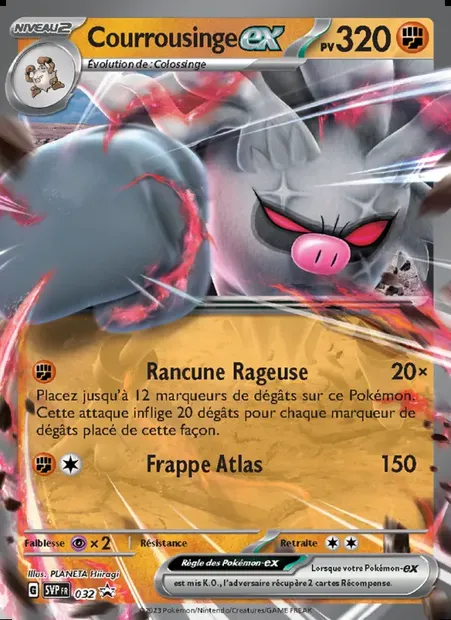 Courrousinge-ex, carte Pokémon PR-SV 032 — extension SVP Black Star Promos