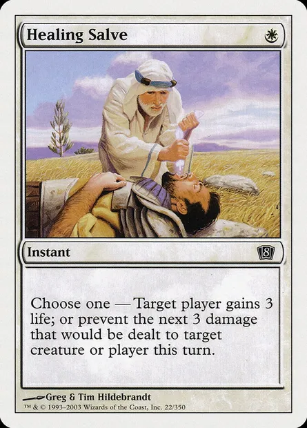 Healing Salve, Magic card 8ED 22 — Eighth Edition set