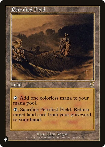 Petrified Field, Magic card PLST ODY-323 — The List set