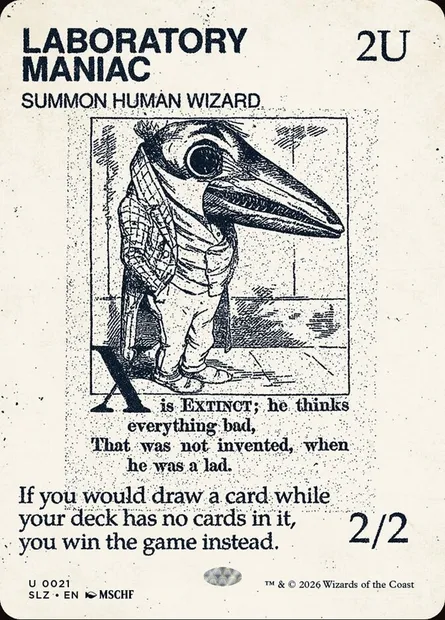 LABORATORY MANIAC, carte Magic SLZ 21 — extension The Zeta Set