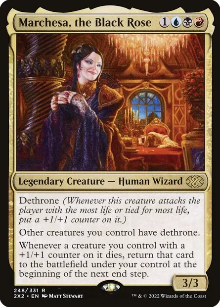 Marchesa, the Black Rose, Magic card 2X2 248 — Double Masters 2022 set