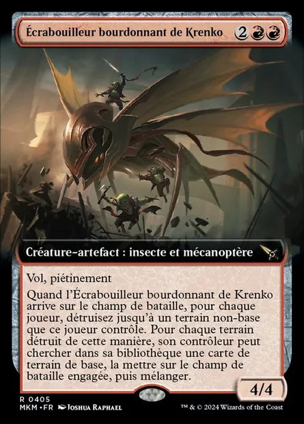 Écrabouilleur bourdonnant de Krenko, carte Magic MKM 405 — extension Murders at Karlov Manor