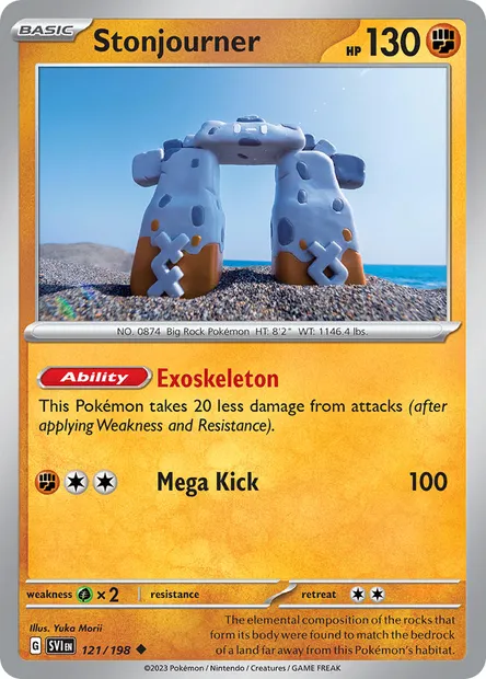 Stonjourner, Pokémon card SVI 121 — Scarlet & Violet set