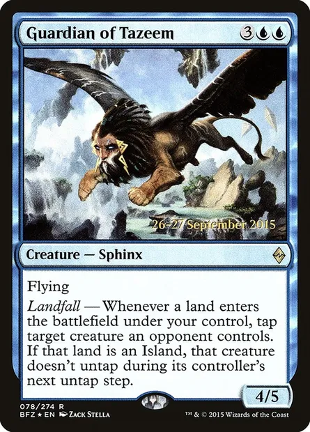 Guardian of Tazeem, Magic card PBFZ 78s — Battle for Zendikar Promos set