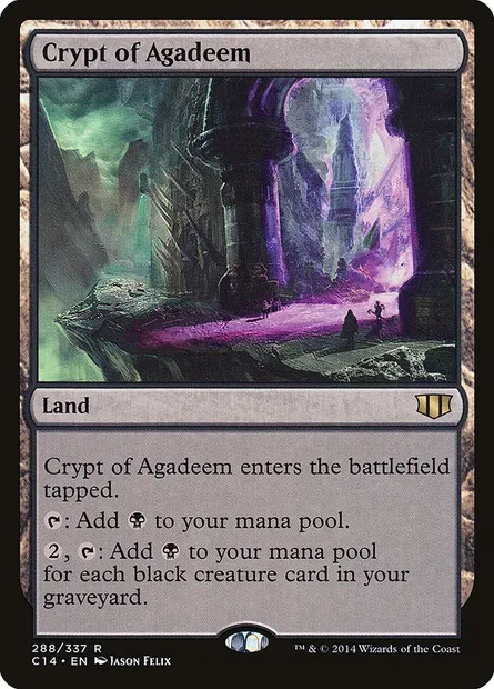 Crypt of Agadeem, Magic card C14 288 — Commander 2014 set