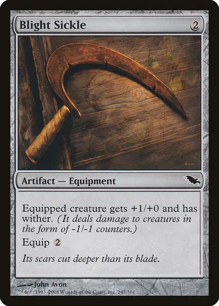 Blight Sickle, Magic card SHM 247 — Shadowmoor set