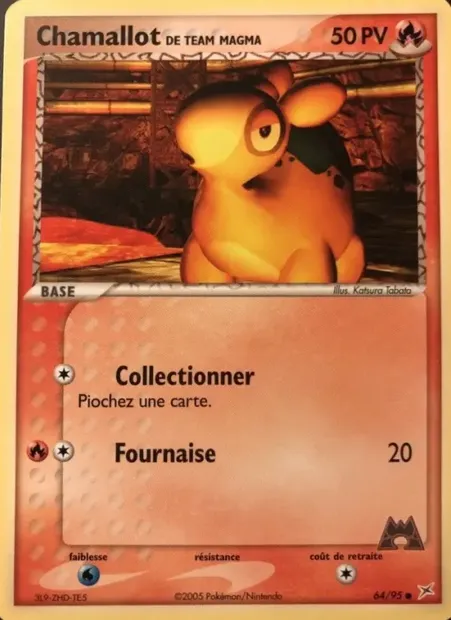 Chamallot de Team Magma, carte Pokémon MA 64 — extension EX Team Magma vs Team Aqua