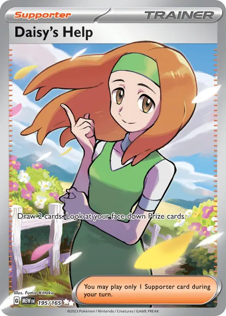 Daisy's Help, Pokémon card MEW 195 — 151 set