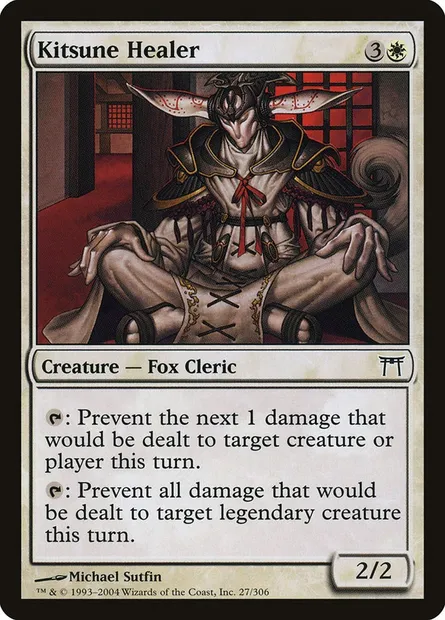 Kitsune Healer, Magic card CHK 27 — Champions of Kamigawa set