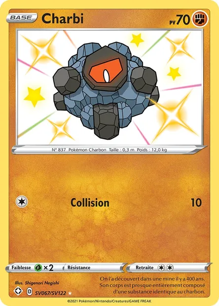 Charbi, carte Pokémon SHF SV067 — extension Destinées Radieuses