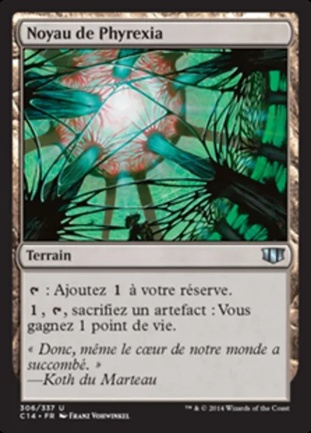 Noyau de Phyrexia, carte Magic C14 306 — extension Commander 2014