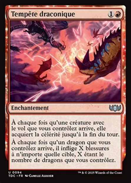 Tempête draconique, carte Magic TDC 94 — extension Tarkir: Dragonstorm Commander