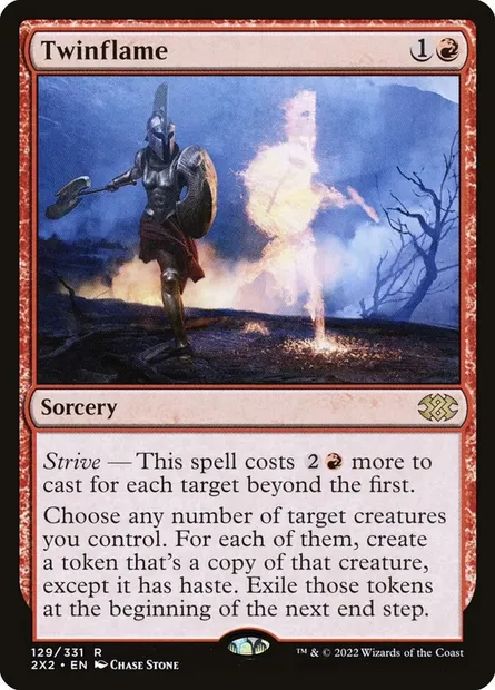 Twinflame, Magic card 2X2 129 — Double Masters 2022 set