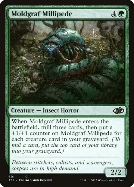 Moldgraf Millipede, Magic card J22 691 — Jumpstart 2022 set