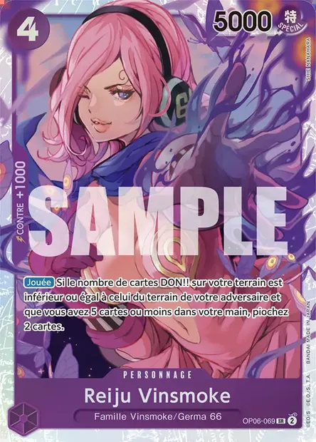 Reiju Vinsmoke, carte One Piece OP06-069 — extension ONE PIECE CARD THE BEST